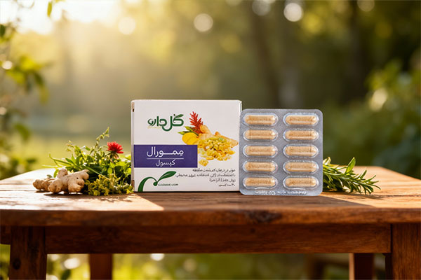 ممورال گل دارو با ترکیبات گیاهی کندر و زنجبیل