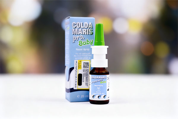 اسپری بینی کلداماریس بی بی پروفیلاکتیک روی سطح سفید