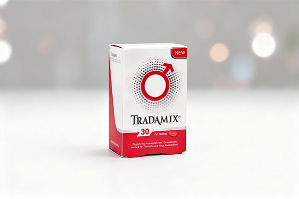 قرص ترادامیکس ترادا فارما روی سطح سفید