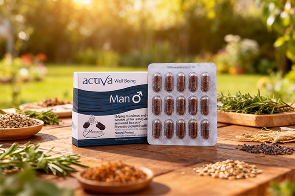 ترکیبات گیاهی کپسول اکتیوا ولبیینگ من برای سلامت پروستات