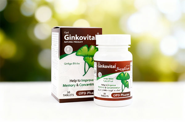 تصویر قرص جینکوویتال او پی دی فارما برای تقویت حافظه