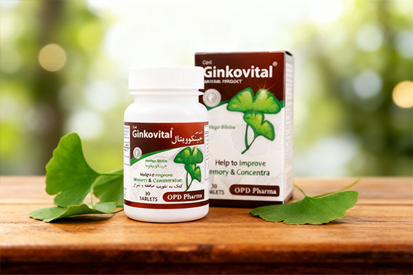 قرص جینکوویتال او پی دی با ترکیبات طبیعی جینکوبیلوبا