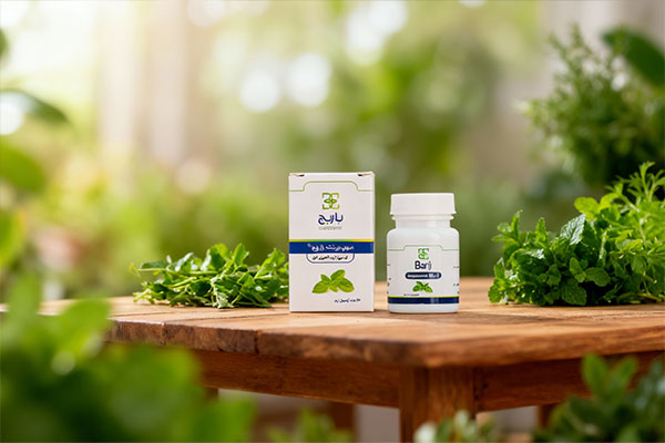 کپسول سوپرمینت باریج اسانس با گیاهان تازه