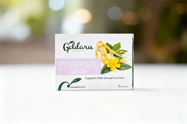 کپسول پاورگل گل دارو روی سطح سفید