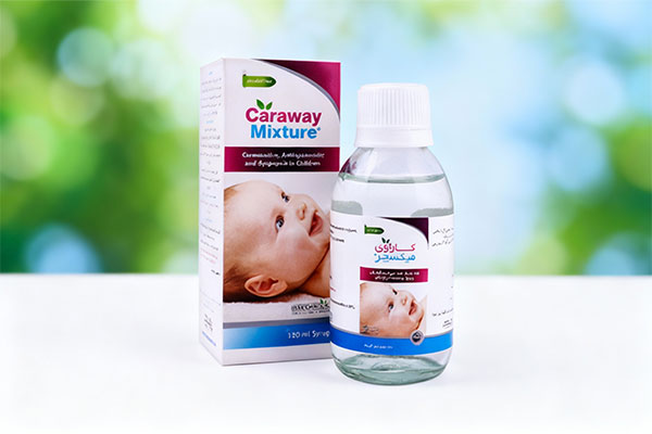 شربت کاراوی میکسچر ایران داروک برای مشکلات گوارشی کودکان