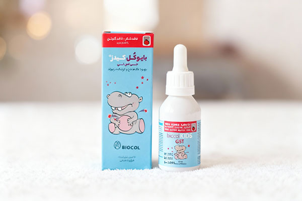 شربت بایوکل کیدز جی اس تی برای بهبود نفخ نوزادان