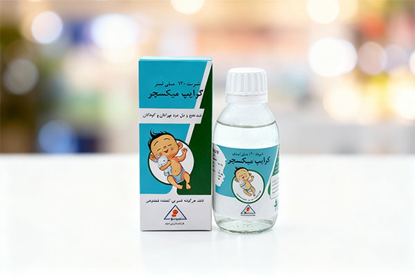 شربت گرایپ میکسچر مینو برای تسکین نفخ و کولیک کودکان
