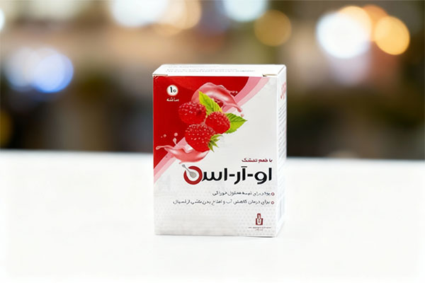 پودر او آر اس ایران دارو با طعم تمشک