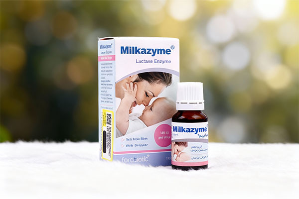 قطره میلکازیم فرابیوتیک برای کمک به هضم لاکتوز در نوزادان