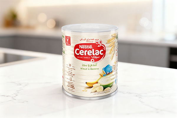 سرلاک گندم و موز نستله برای کودکان بالای 7 ماه
