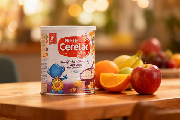 ترکیبات مغذی سرلاک تکه های گیلاس نستله