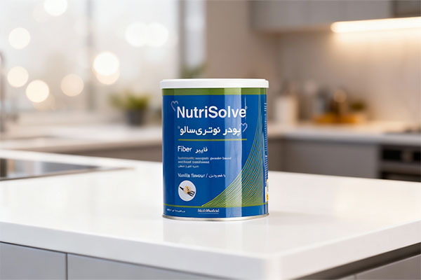 پودر نوتری سالو فایبر بهشاد دارو در آشپزخانه مدرن