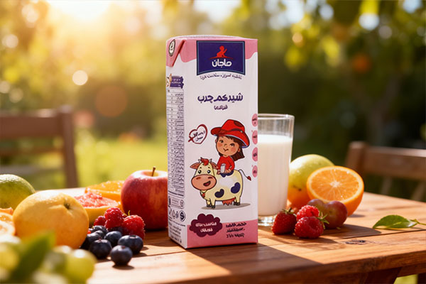 شیر ماجان برای کودکان بالای یک سال همراه با میوه&zwnj;های تازه