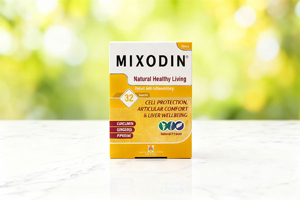 کپسول میکسودین هولیستیکا روی سطح سفید