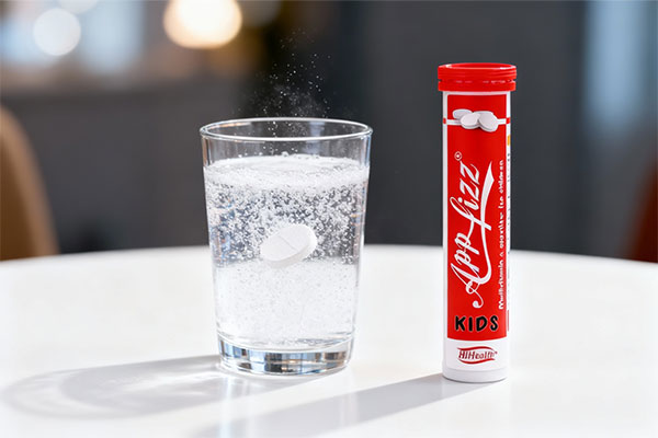 قرص جوشان اپ فیز در حال حل شدن در آب