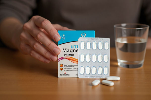 تصویر قرص اولترا منیزیم در دست فرد