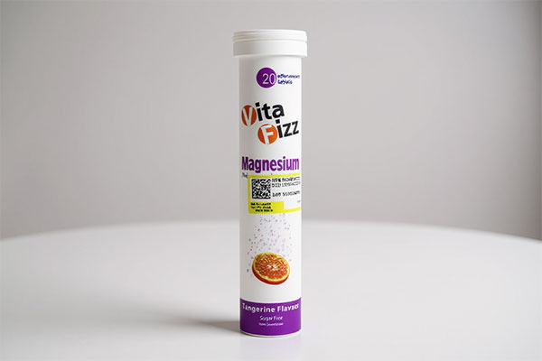 بستهبندی قرص جوشان منیزیم ویتافیز با طعم نارنگی