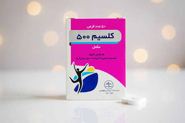 تصویر بسته‌بندی قرص کلسیم 500 راموفارمین
