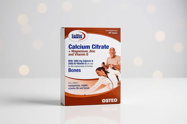 جعبه قرص کلسیم سیترات یوروویتال