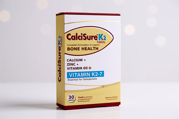 بستهبندی قرص کلسی شور K2 ویتان برای سلامت استخوانها