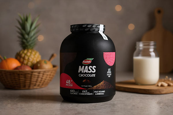 پودر مس کاله پرو 1800 گرمی در کنار مواد غذایی سالم