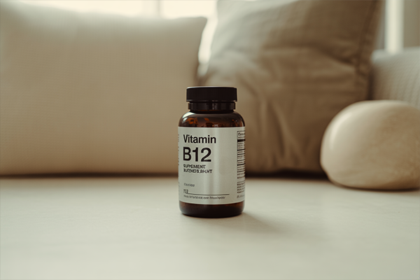 بطری مکمل ویتامین B12 با کیفیت بالا